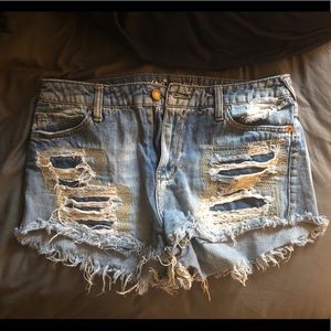 High waisted shorts